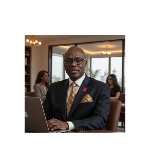 Business team collaborating with AI technology interface